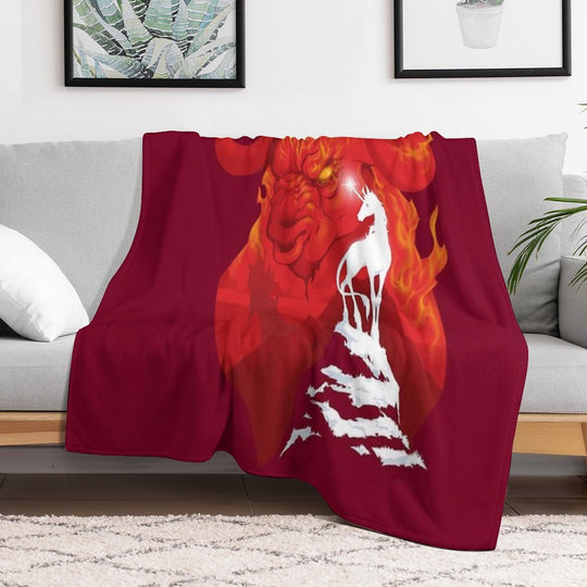 The Last Unicorn Quick-dry Throw Blanket