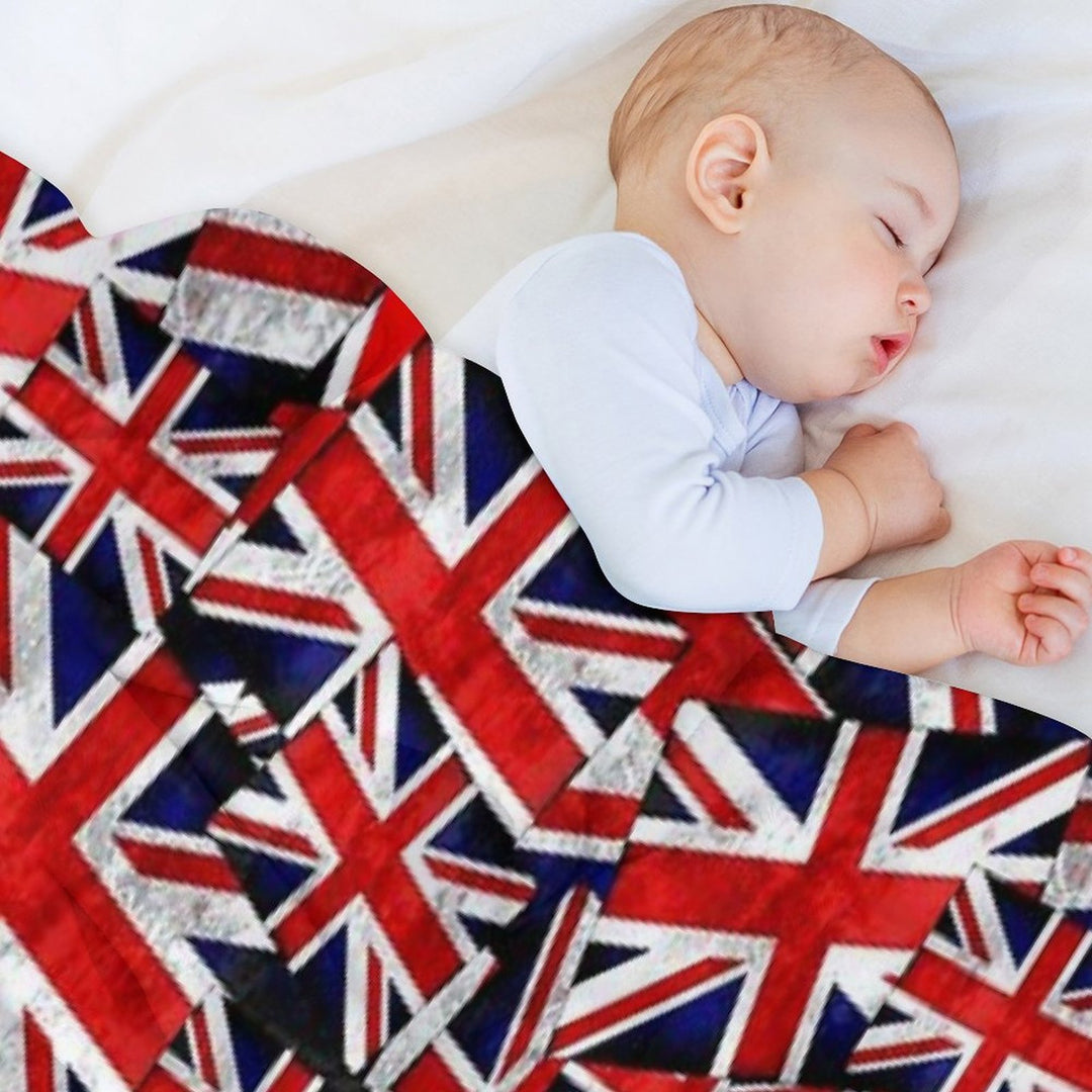 Union Jack British England UK Flag Plush Throw Blanket