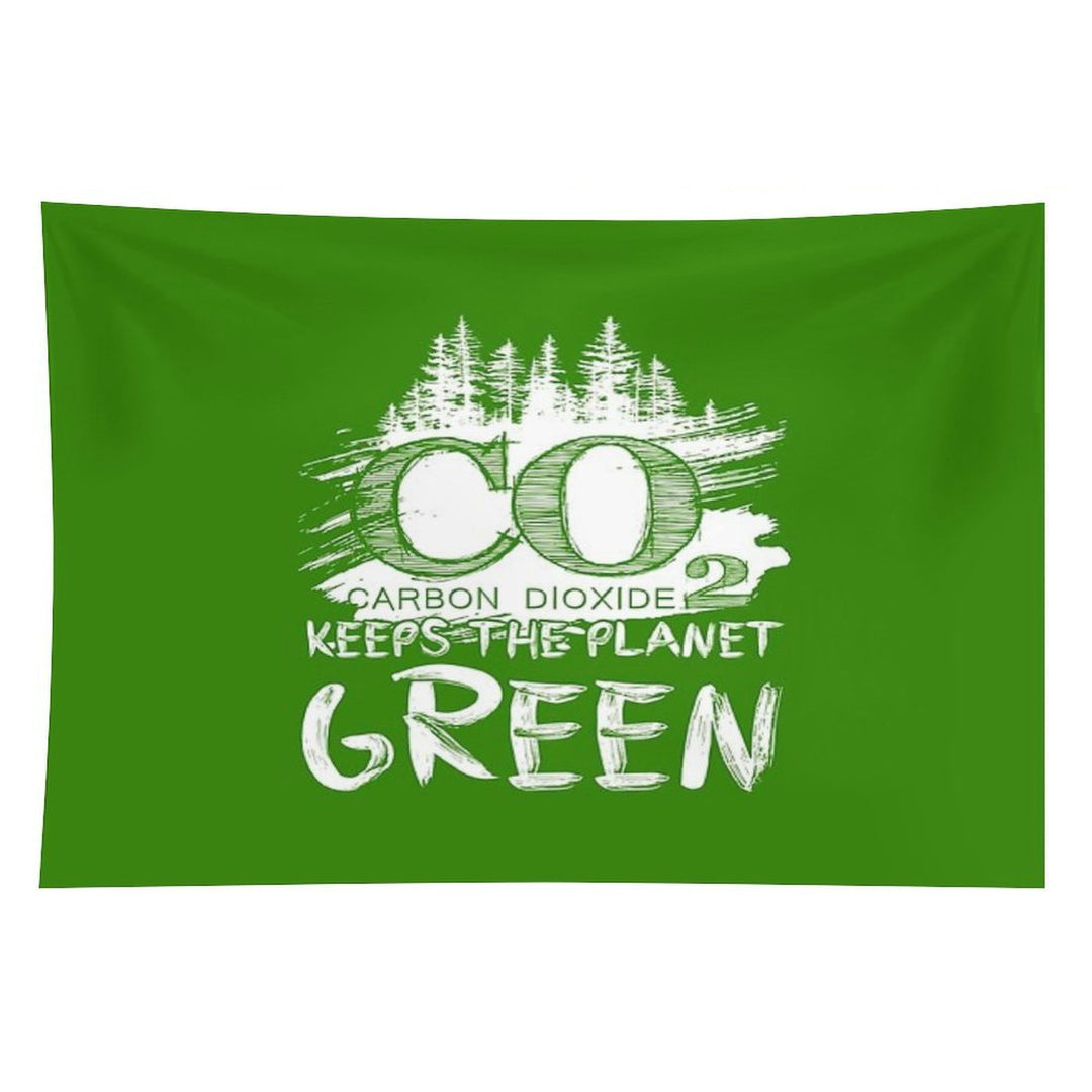 CO2 Keeps The Planet Green Tapestry