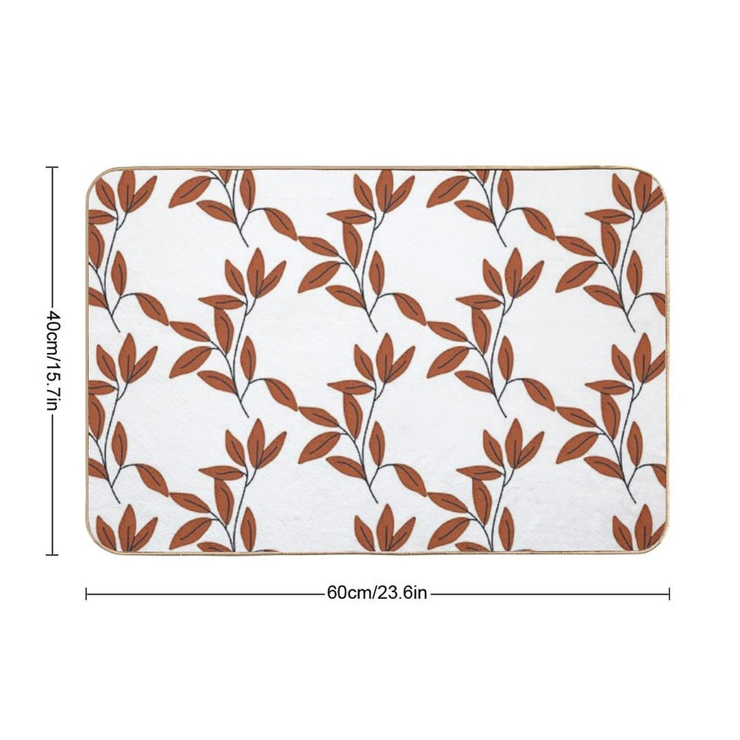 Brown Autumn Branch  Anti-Trip Bath Mat