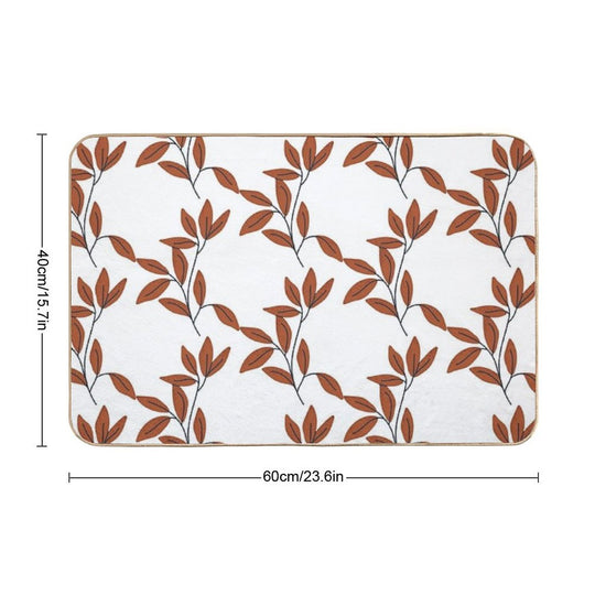 Brown Autumn Branch  Anti-Trip Bath Mat