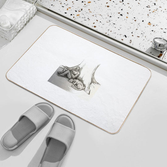 Bigfoot And Cougar  Eco-Friendly Bath Mat