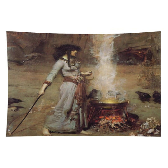John William Waterhouse - The Magic Circle Tapestry