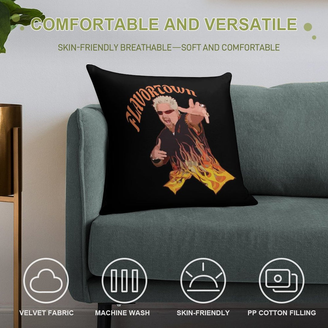 Guy Fieri Flavortown Soft Ultra-Soft Texture Throw Pillow