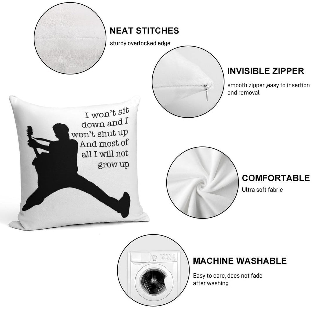 Photosynthesis - Frank Turner Soft Multiple Sizes Throw Pillow