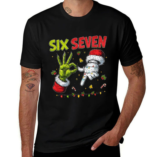 Funny Mean Guy Christmas Viral 6 7 Trending Six Seven Meme  Classic T-Shirt