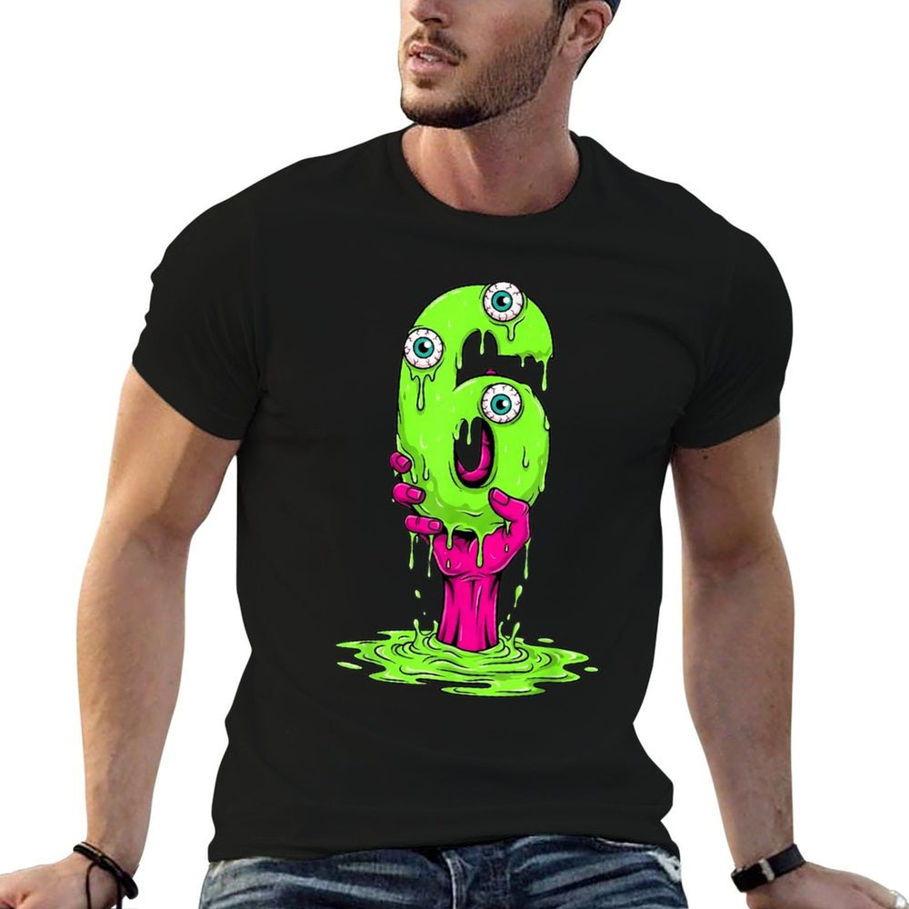 67 Halloween Costume Funny Number 6 Six Meme for Gen Alpha  Lightweight T-Shirt