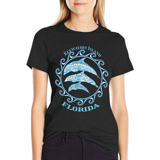 Keewaydin Island Florida Tribal Dolphins Ocean Animals  Soft T-Shirt