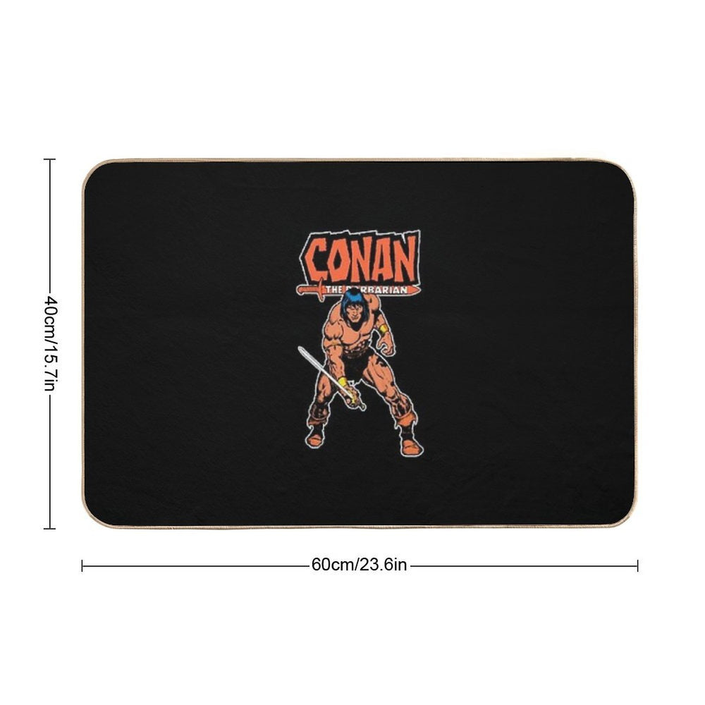 Fantasy T-ShirtThe Barbarian V.2 T-Shirt_by OniSide_  Easy Maintenance Bath Mat