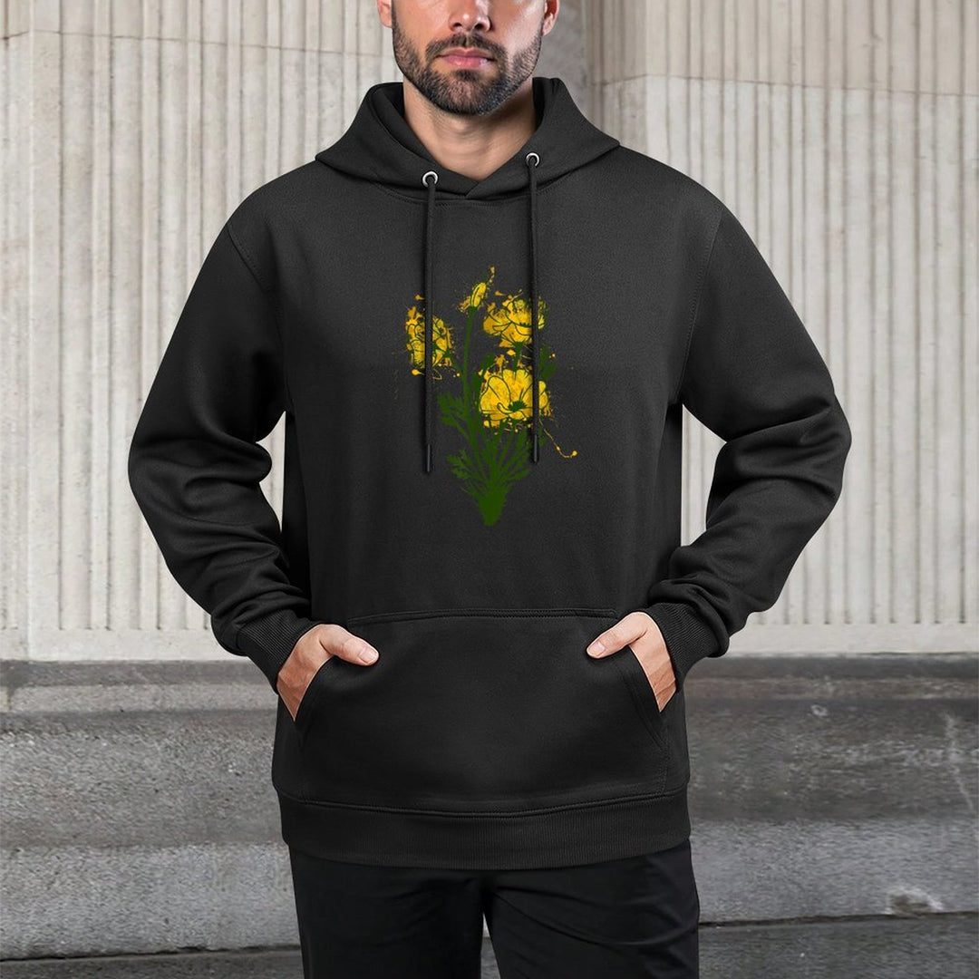 California Poppies Watercolor Flowers Cool Gift Moisture-Wicking Hoodie