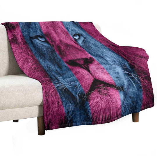 Aston Villa Lion Velvety-soft Throw Blanket