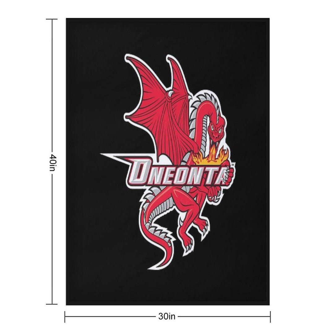 SUNY Oneonta Red Dragons Gift-ready Throw Blanket