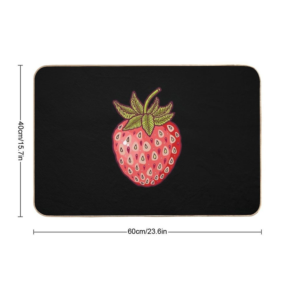 Strawberry Fields  Fade-Resistant Bath Mat
