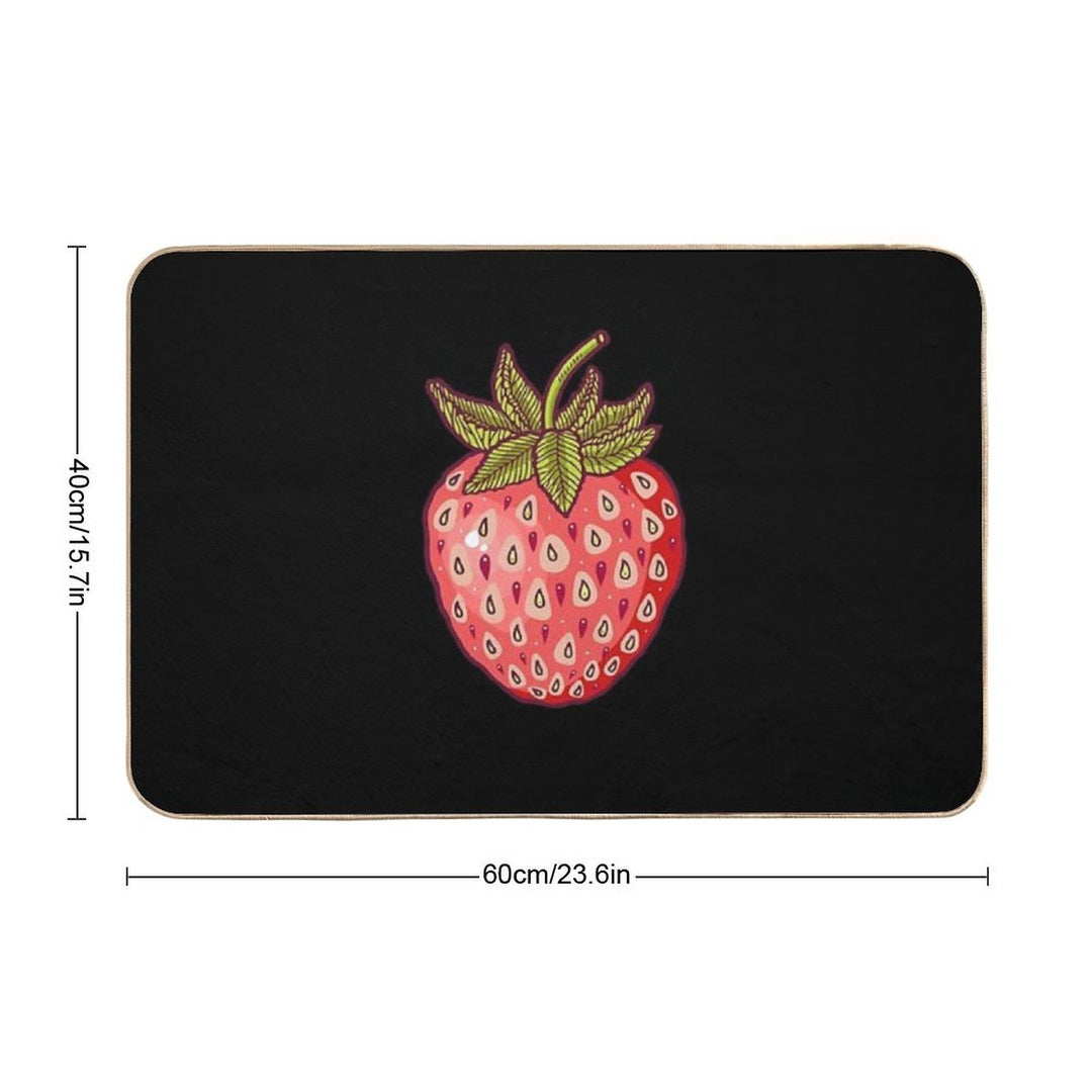 Strawberry Fields  Fade-Resistant Bath Mat
