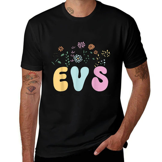 Retro Vintage Floral EVS For Women Nurse Week  Durable T-Shirt
