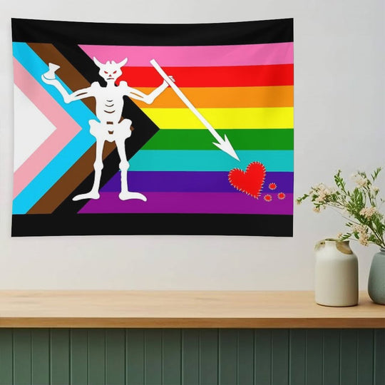 Blackbeard Pride Flag 2025 Tapestry
