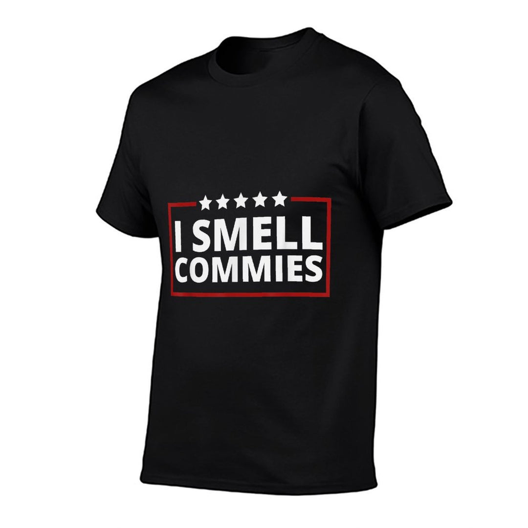 I Smell Commies Funny Political Humor Saying  Polyester Blend T-Shirt