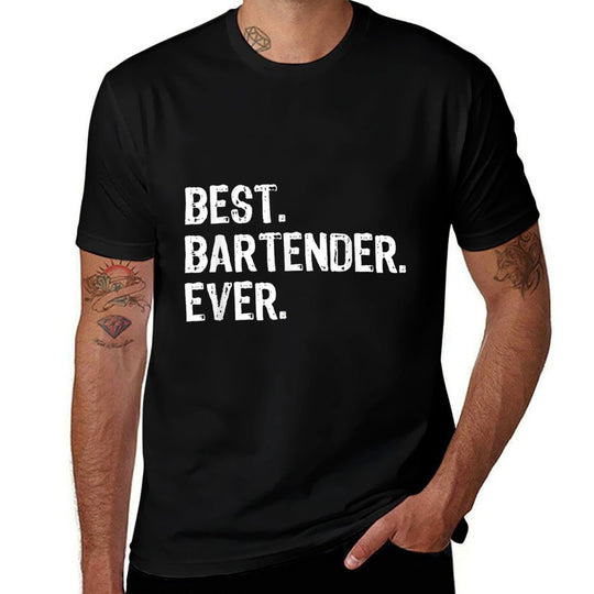 Best Bartender Ever Bartending Funny Gift Christmas  Vintage-inspired T-Shirt