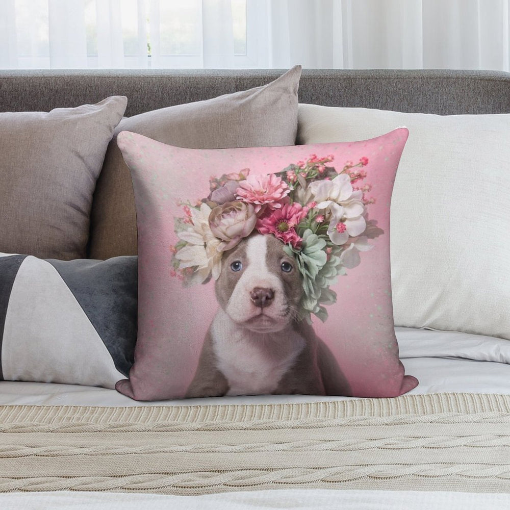 Flower Power, Frito Soft Hidden Zipper Throw Pillow