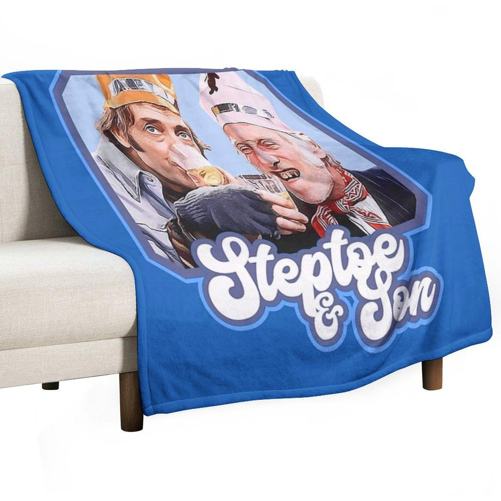 Steptoe And Son Vintage 70s British Television Sitcom Quick-dry Throw Blanket