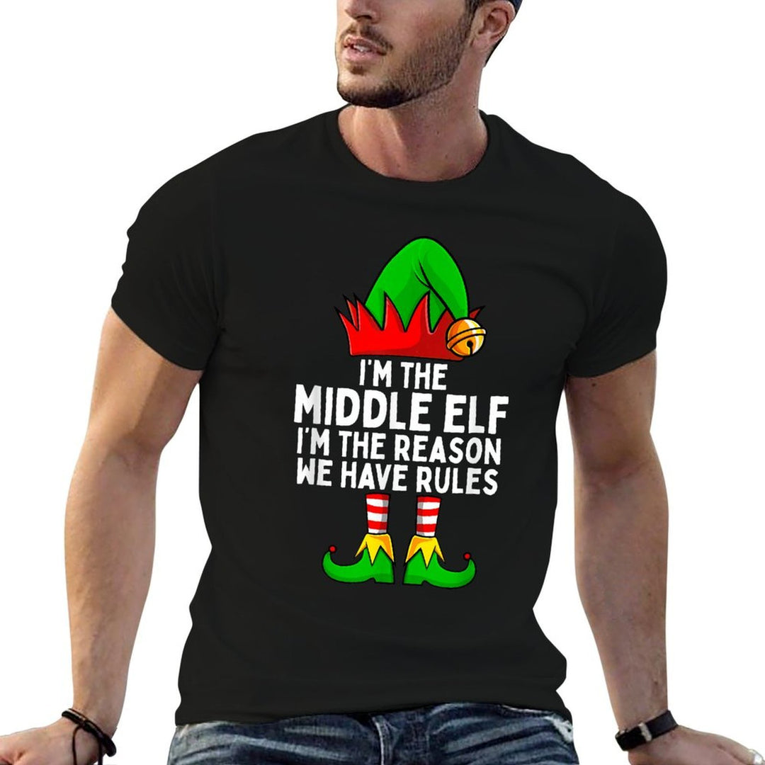 Im The Middle Elf Matching Family Christmas  Quick-drying T-Shirt