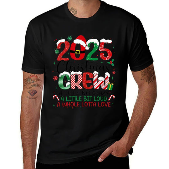 Christmas Cruisin Crew 2025 Matching Family Cruise Holiday  Polyester Blend T-Shirt