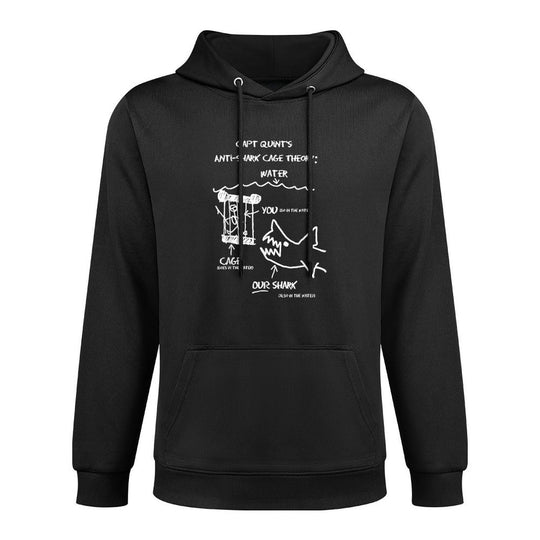 CAPT QUINTS ANTI-SHARK CAGE THEORY WATER YOU Funny Design Versatile Streetwear Hoodie