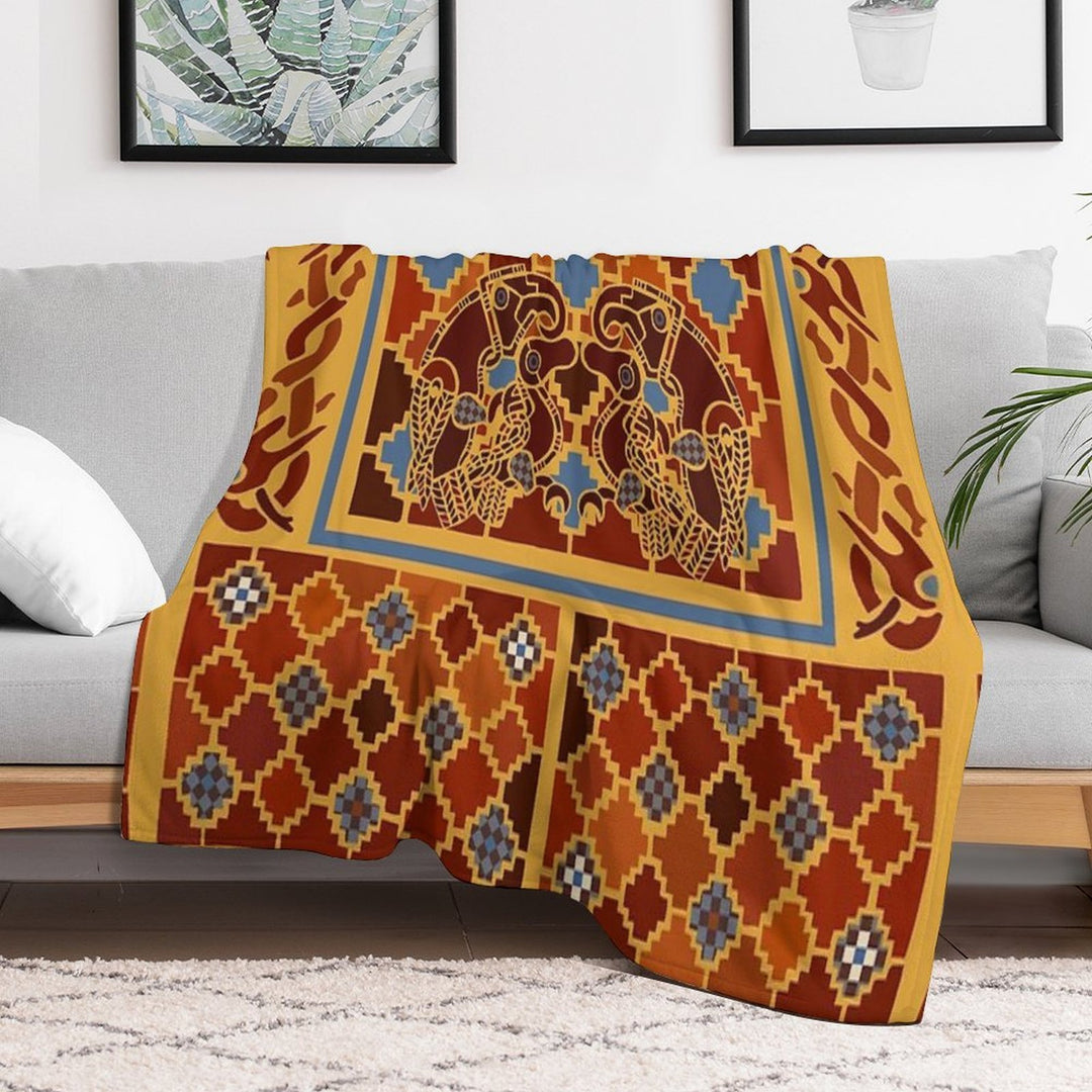 Imagining Sutton Hoo The Eagles Easy Care Throw Blanket