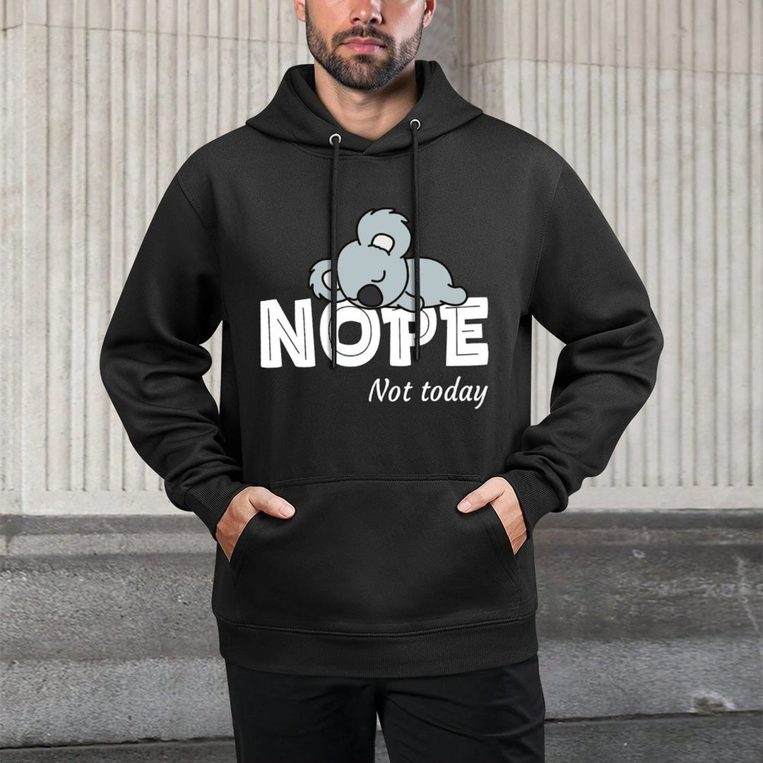 Nope Not Today Women Koala Funny Lazy Koala Not Today Sweatshirt Durable Construction Hoodie