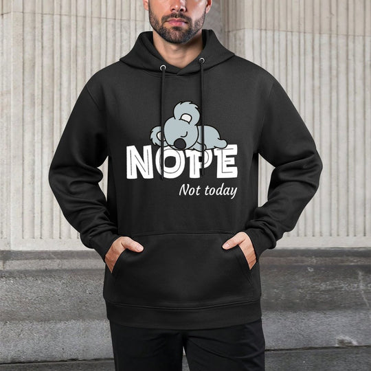 Nope Not Today Women Koala Funny Lazy Koala Not Today Sweatshirt Durable Construction Hoodie