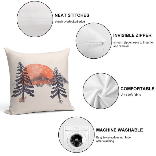 First Snow... Soft Anti-Pilling Throw Pillow