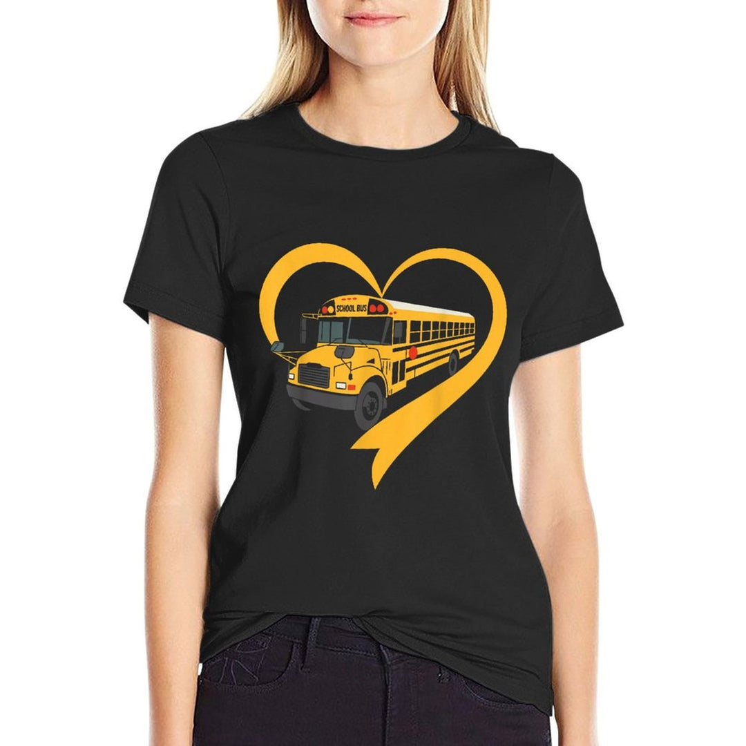 Heart School Bus Driver  Relaxed-fit T-Shirt