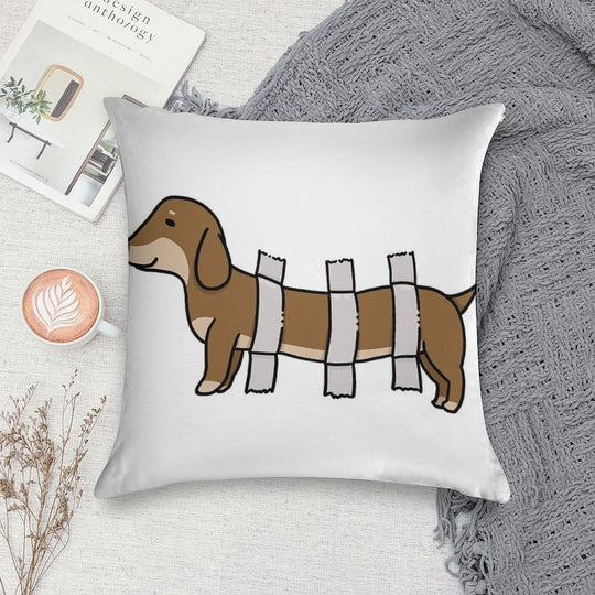 Cute Dachshund Soft Durable Construction Throw Pillow