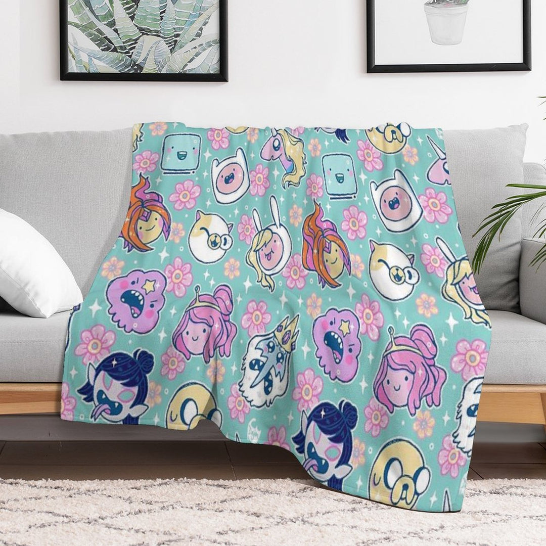 Adventure Time Friends 1 - REMASTERED - Versatility Throw Blanket