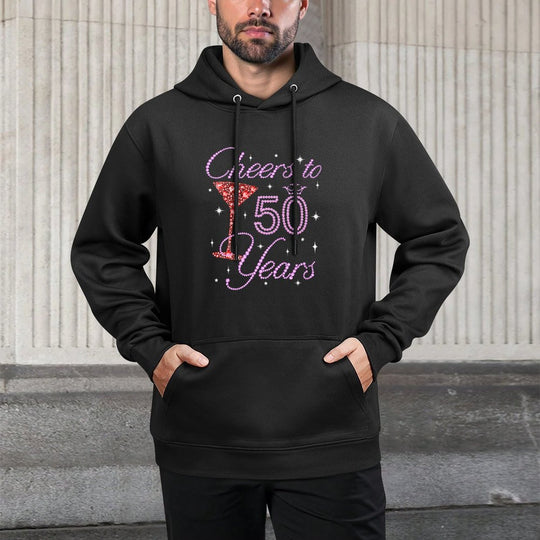 Cheers To 50 Year Old Gifts 50th Birthday Queen Women Premium Colorfast Hoodie