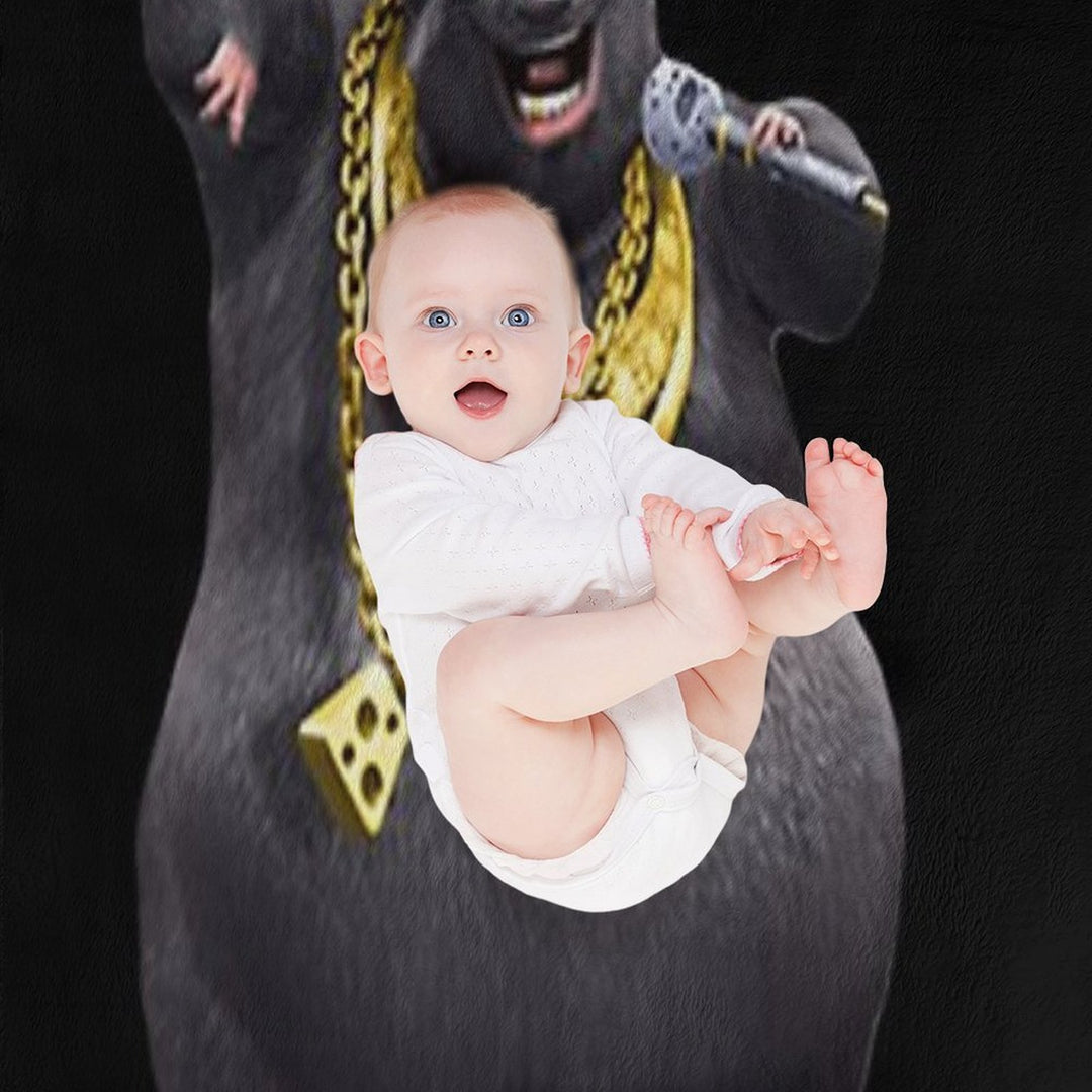 Biggie Cheese Rat Plush Throw Blanket