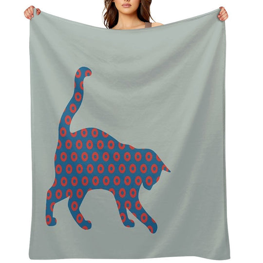 Phish Your Pet Cat Donuts Gift-ready Throw Blanket