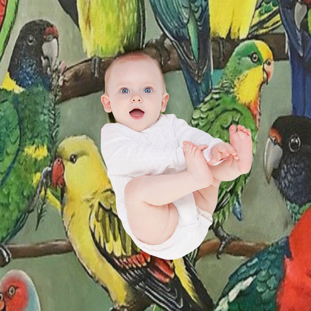 Australian Parakeets Eco-conscious Throw Blanket