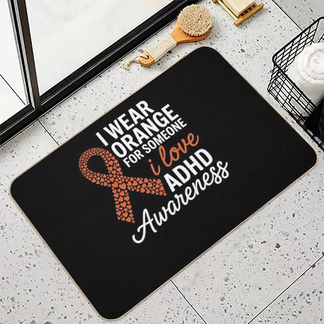 ADHD Awareness Month ADHD Embrace Neurodiversity  Eco-Friendly Bath Mat