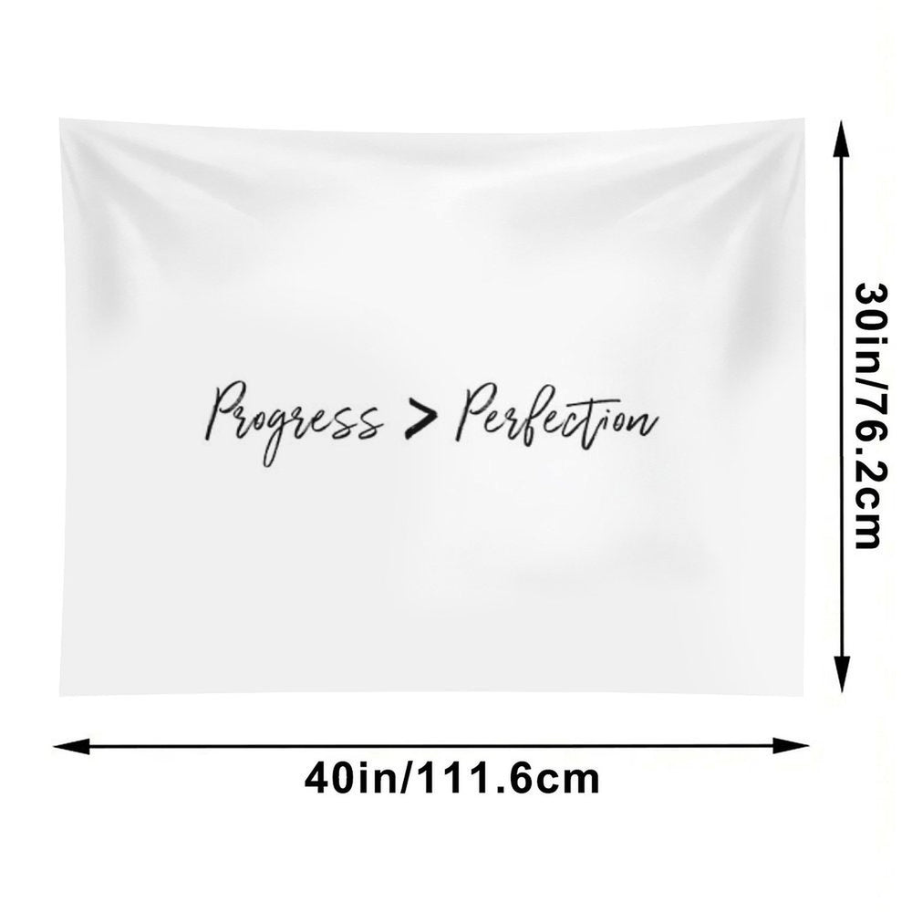 Progress Over Perfection Tapestry