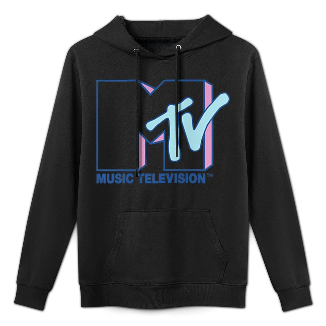 MTV Logo Music Television Pastel Pink And Blue All-Day Comfort Hoodie
