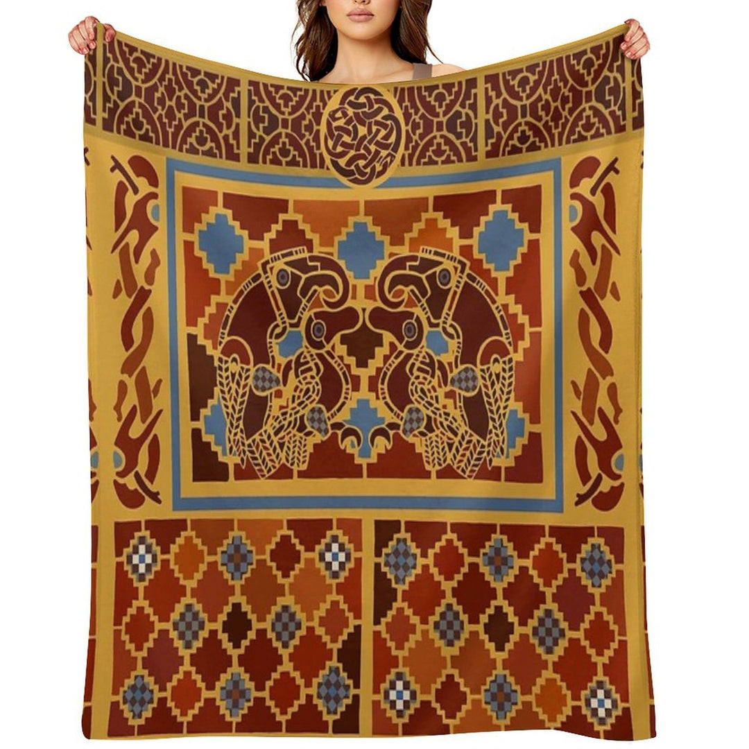 Imagining Sutton Hoo The Eagles Easy Care Throw Blanket