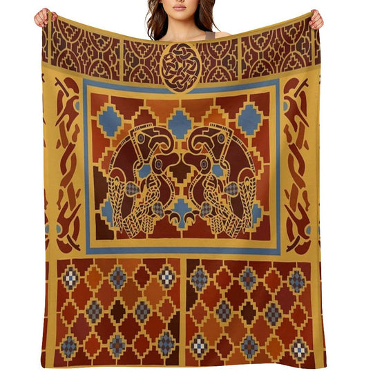 Imagining Sutton Hoo The Eagles Easy Care Throw Blanket