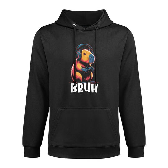 Bruh Video Games Boys Capybara Easy Care Hoodie