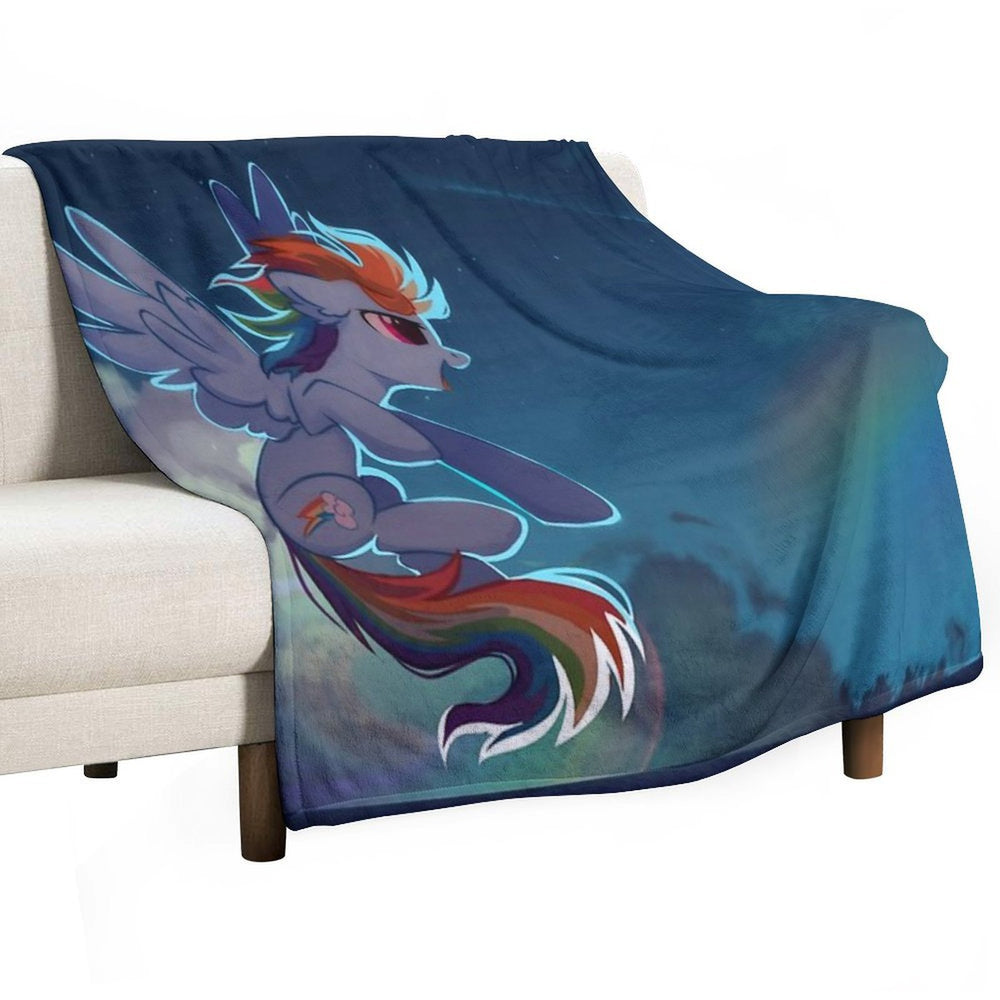 Rainbow Dash Quick-dry Throw Blanket