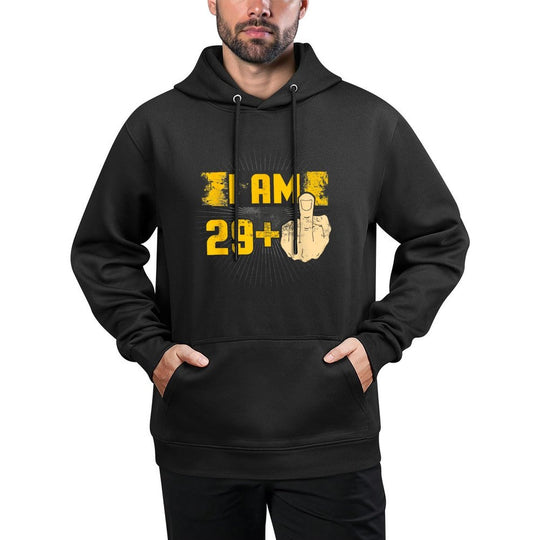I Am 29 Plus One Middle Finger Funny 30th Birthday Unisex Design Hoodie