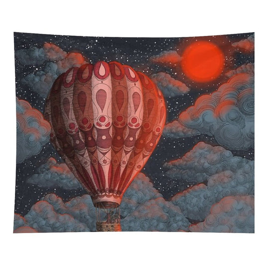 Adventure Awaits - Hot Air Balloon Tapestry