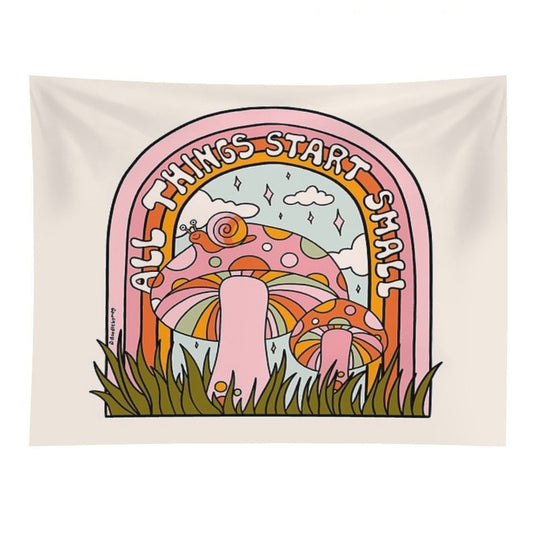 All Things Start Small Tapestry