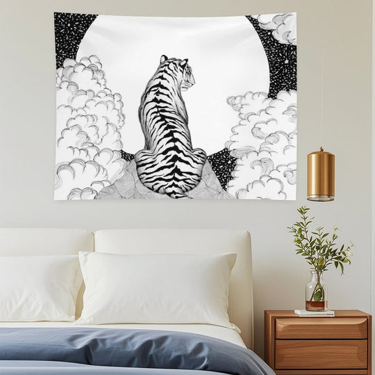 Tiger Moon Tapestry