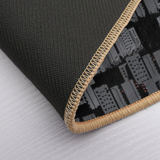 Brutalist Apocalypse  Stain-Proof Bath Mat